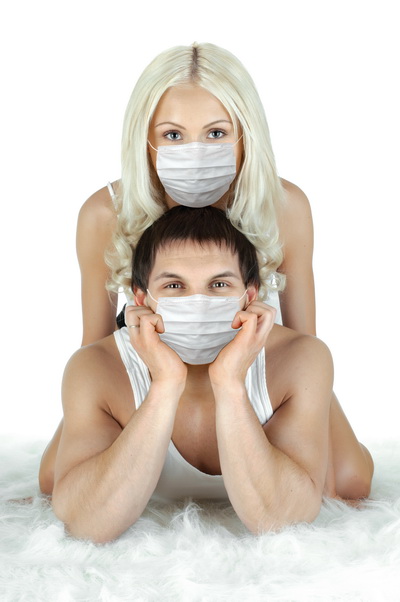 Pair in masks